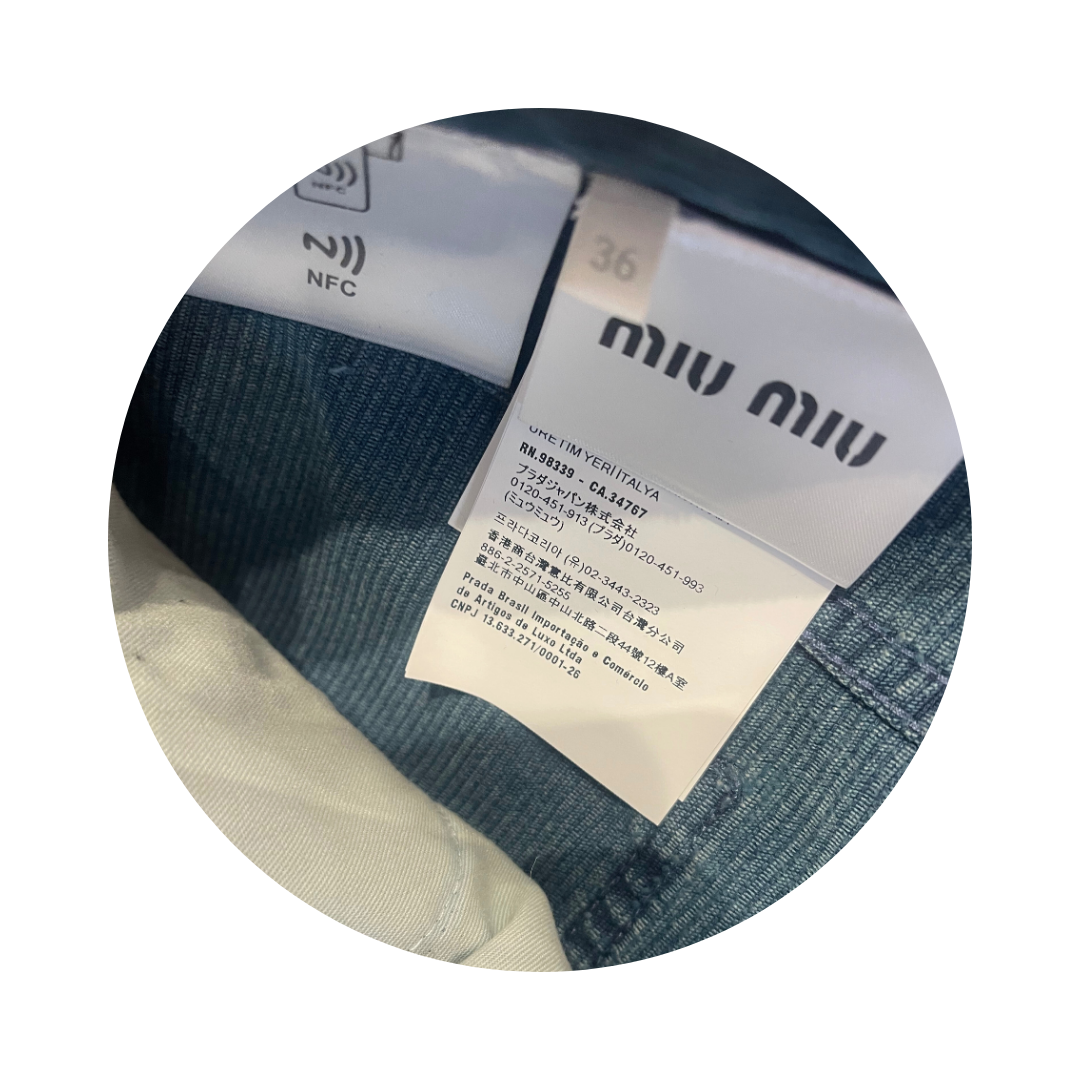 Miu Miu Washed Corduroy Pants - Size 36