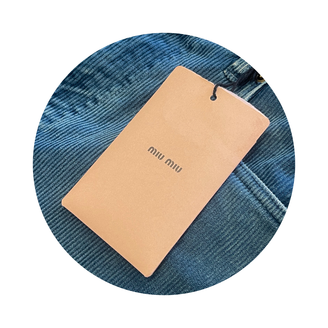 Miu Miu Washed Corduroy Pants - Size 36