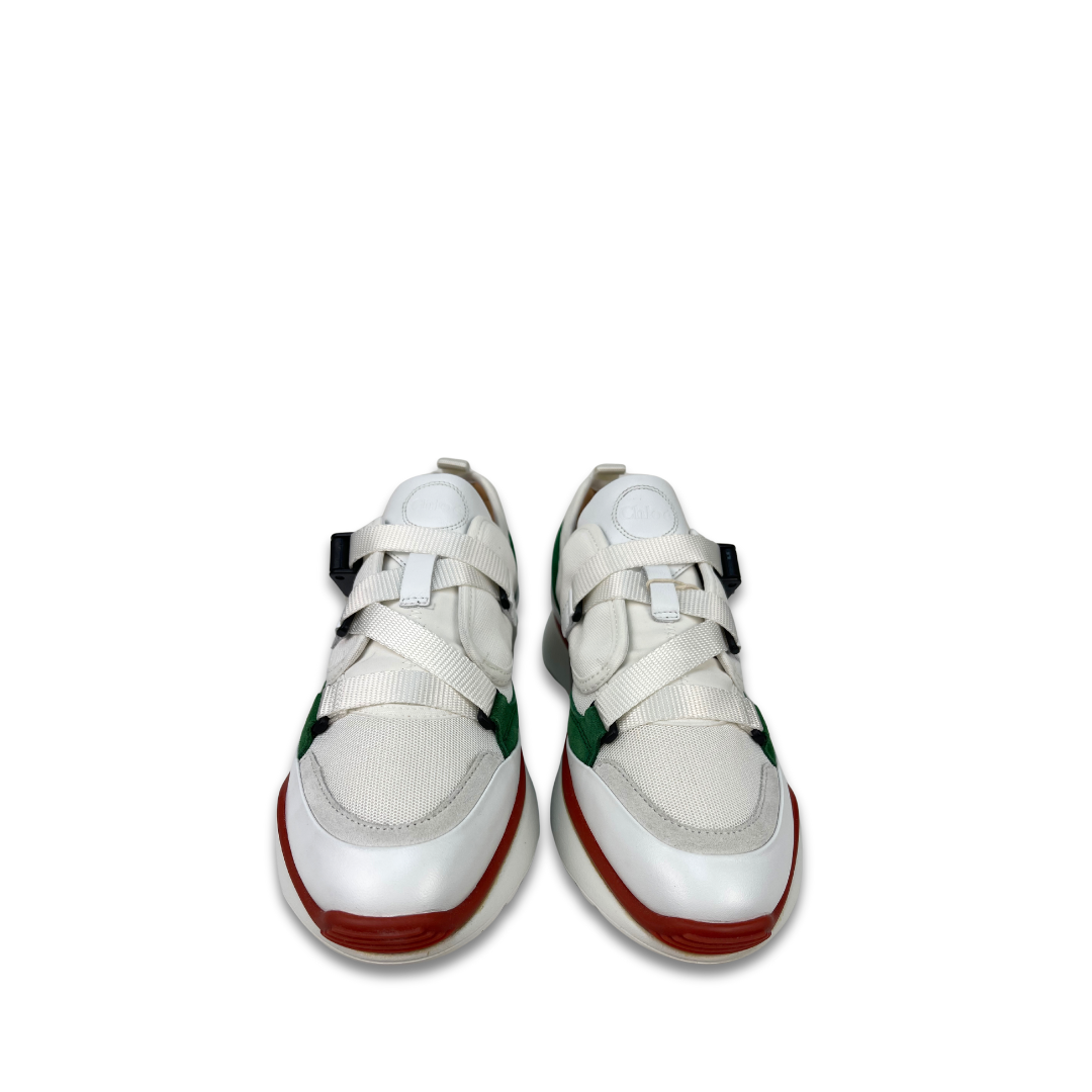 Chloe Leather Low Top Sonnie Sneakers - Size 40