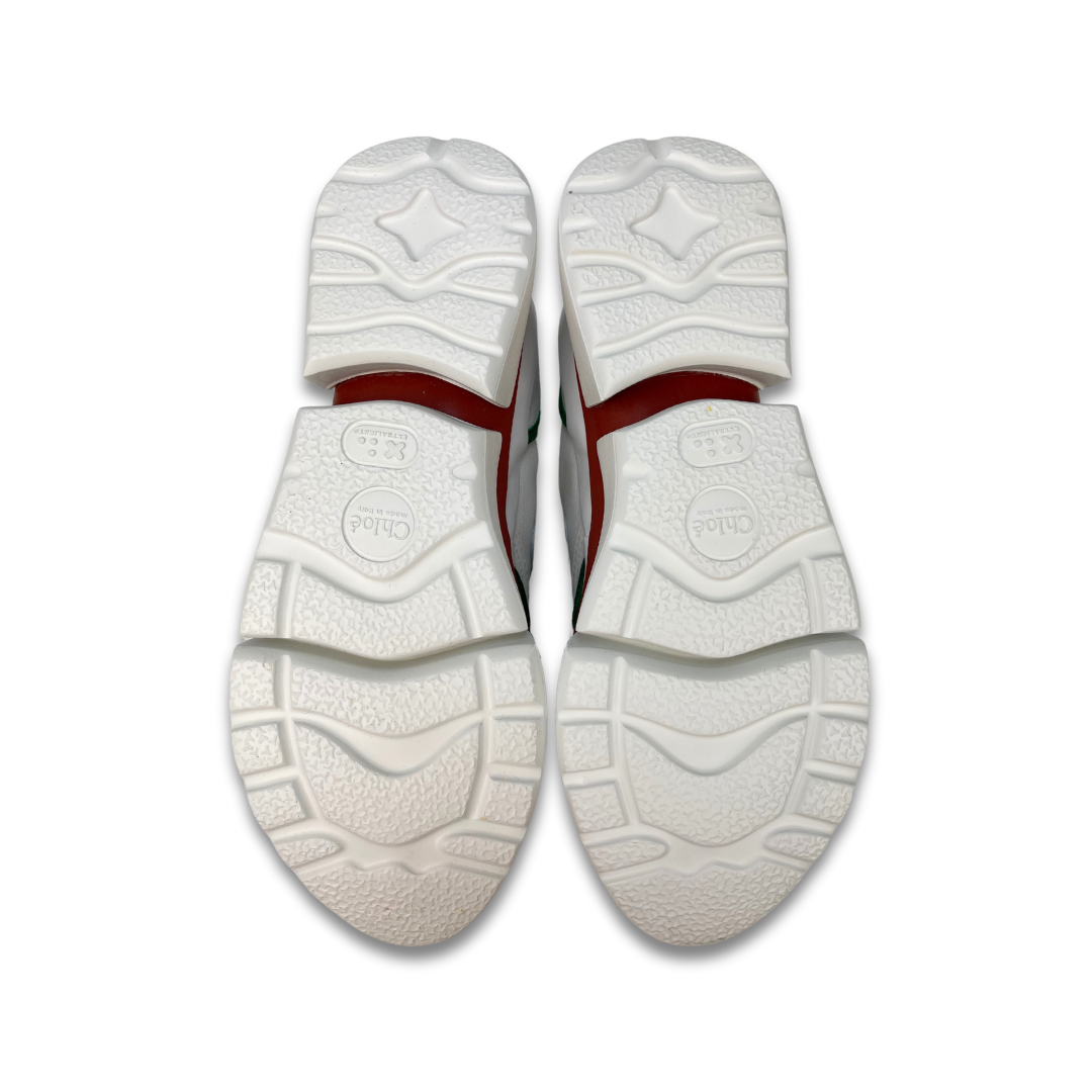 Chloe Leather Low Top Sonnie Sneakers - Size 40