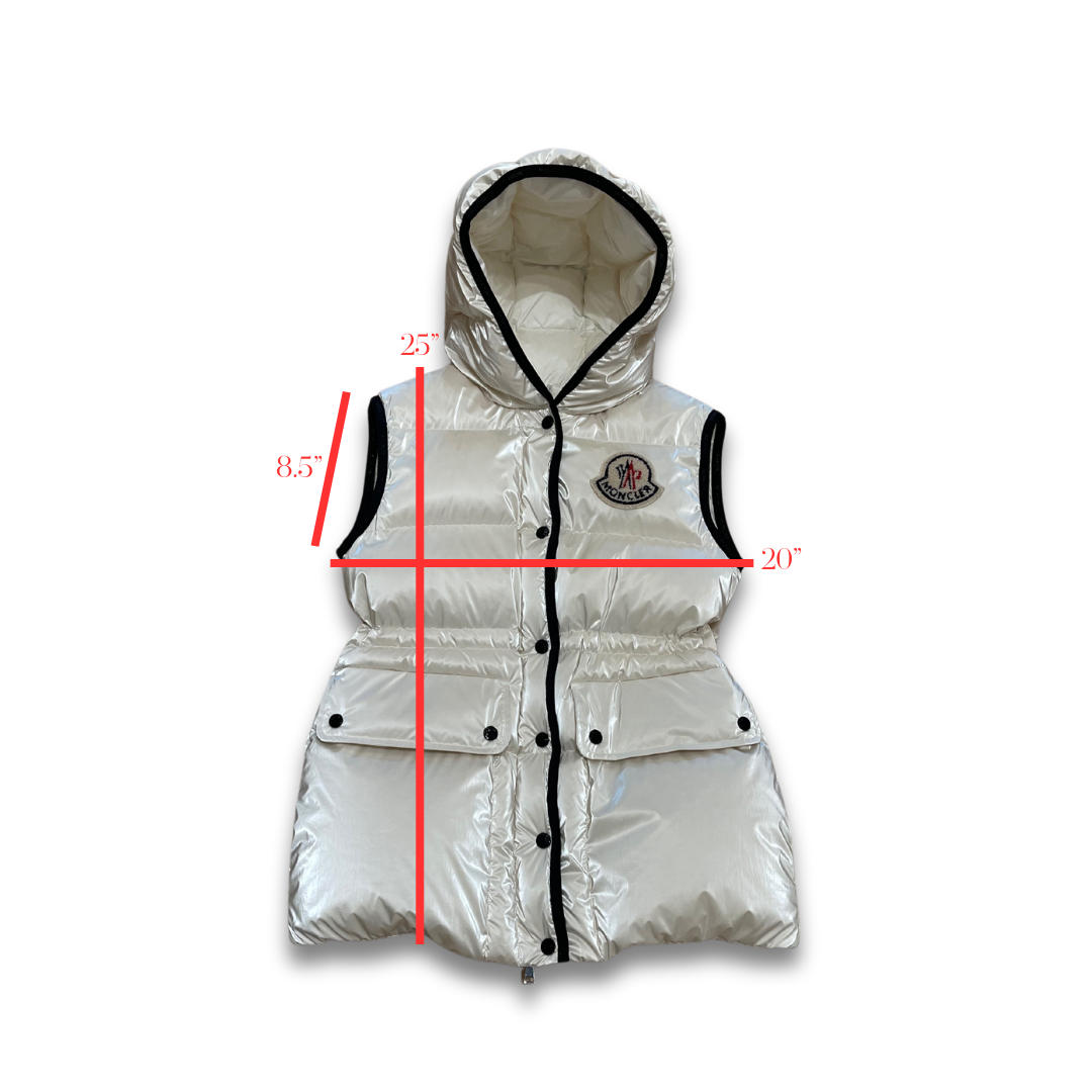 Moncler Hera Hooded Vest - Size 00