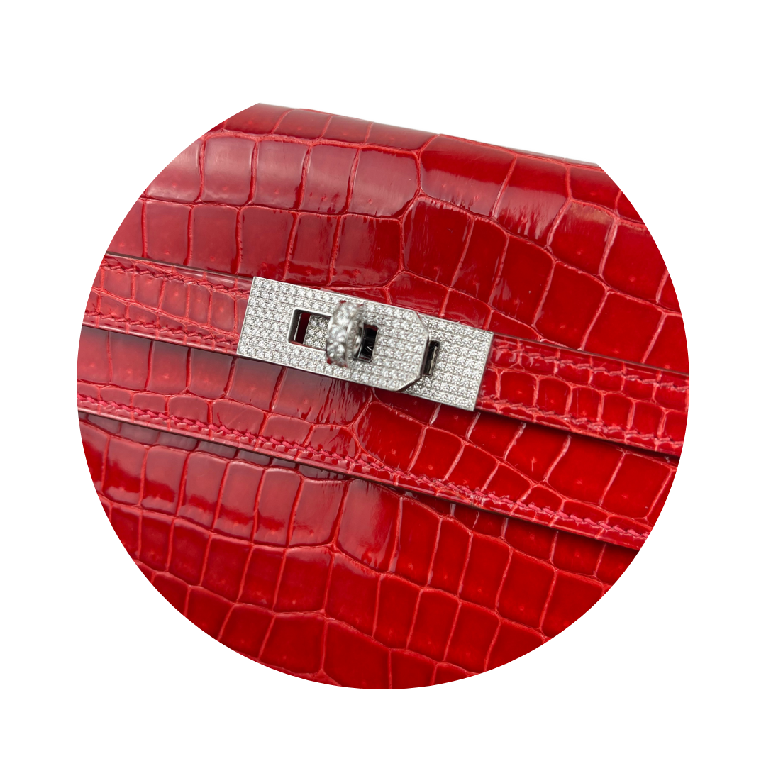 Hermès Diamond Crocodile Porosus Kelly Wallet