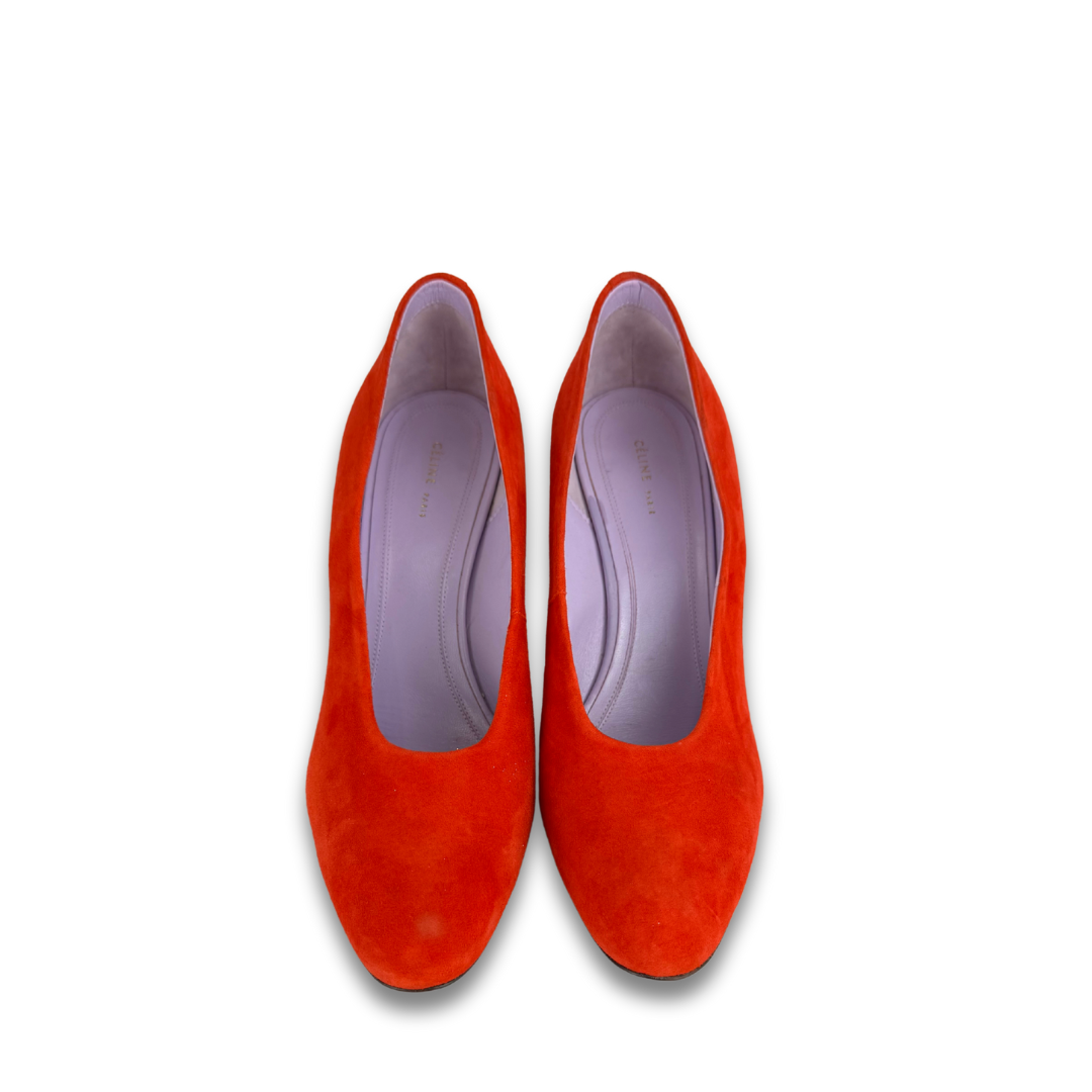 Celine Red Suede Pumps - Size 37
