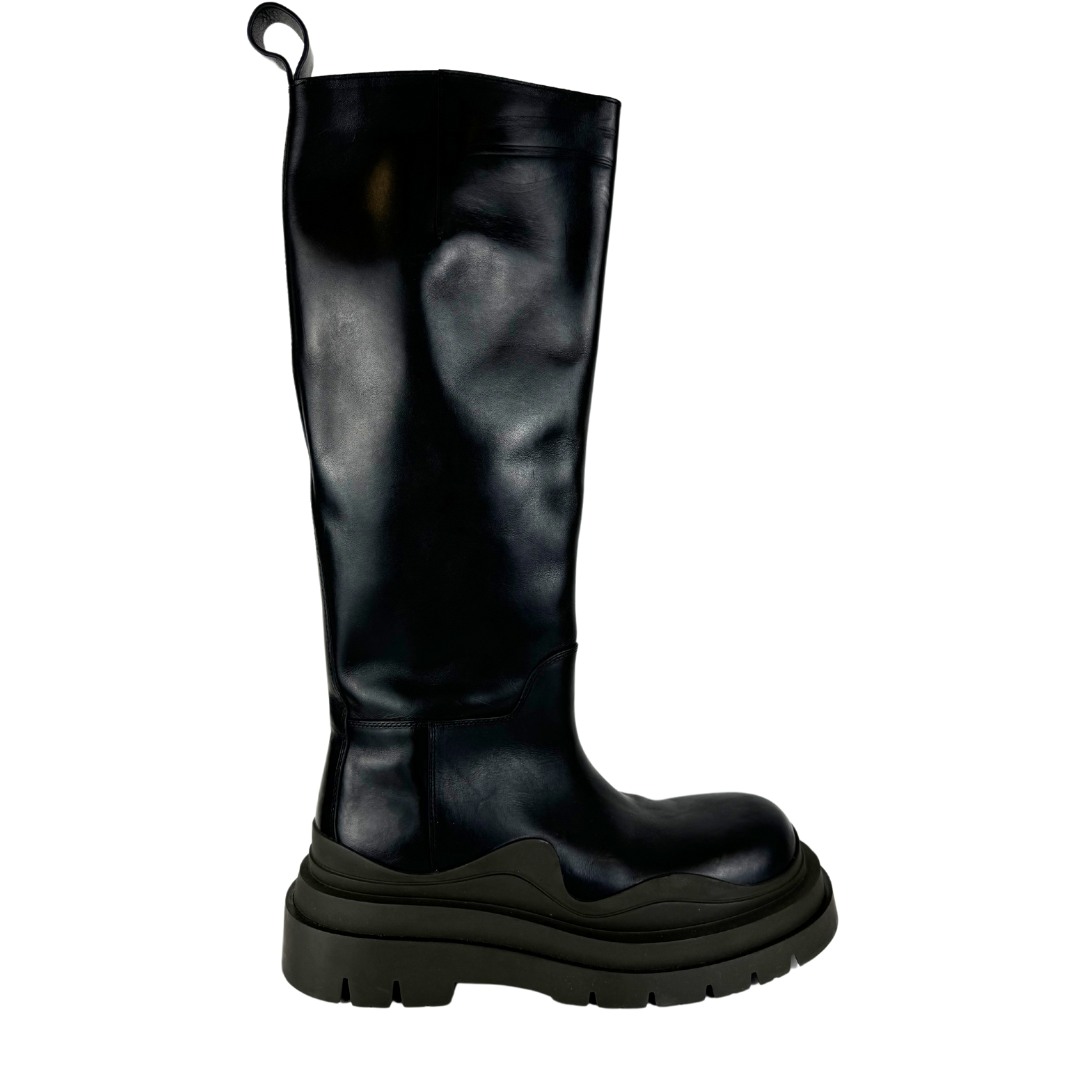 Bottega Lug Sole Knee High Boots - Size 38