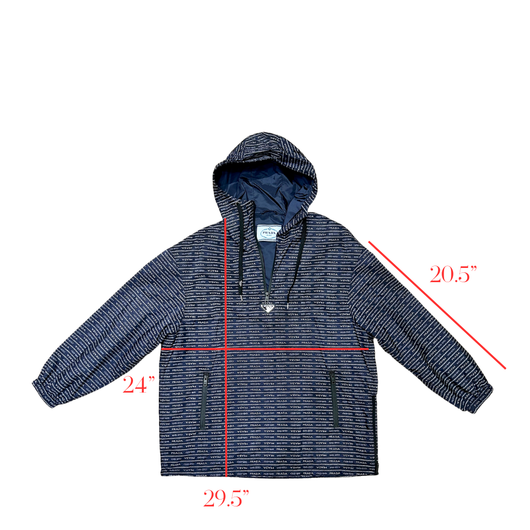 Prada Re-Nylon Logo Anorak Jacket
