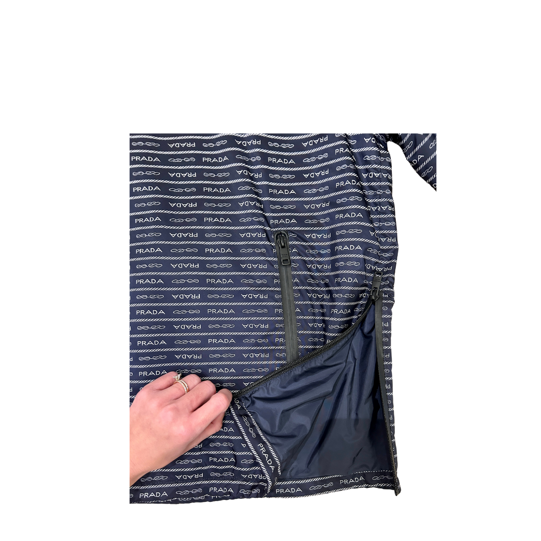 Prada Re-Nylon Logo Anorak Jacket