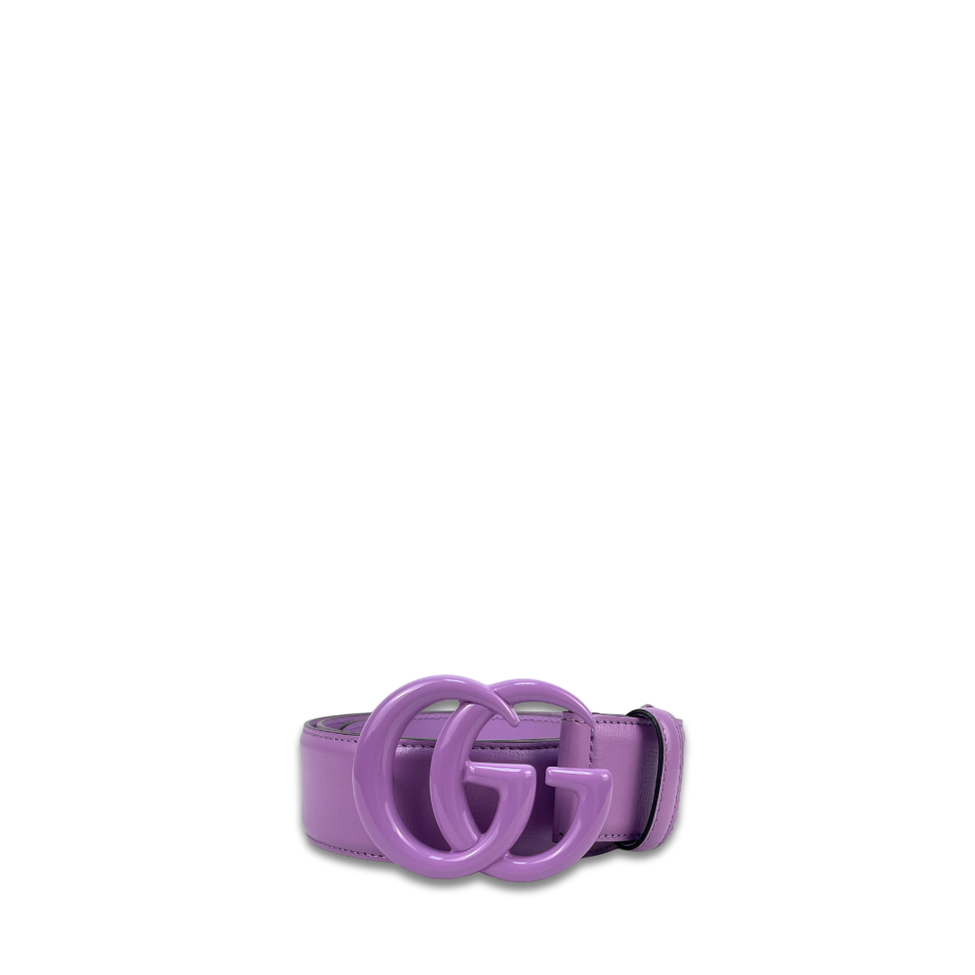 Gucci Lilac 1.5"  Marmont Belt - Size 80