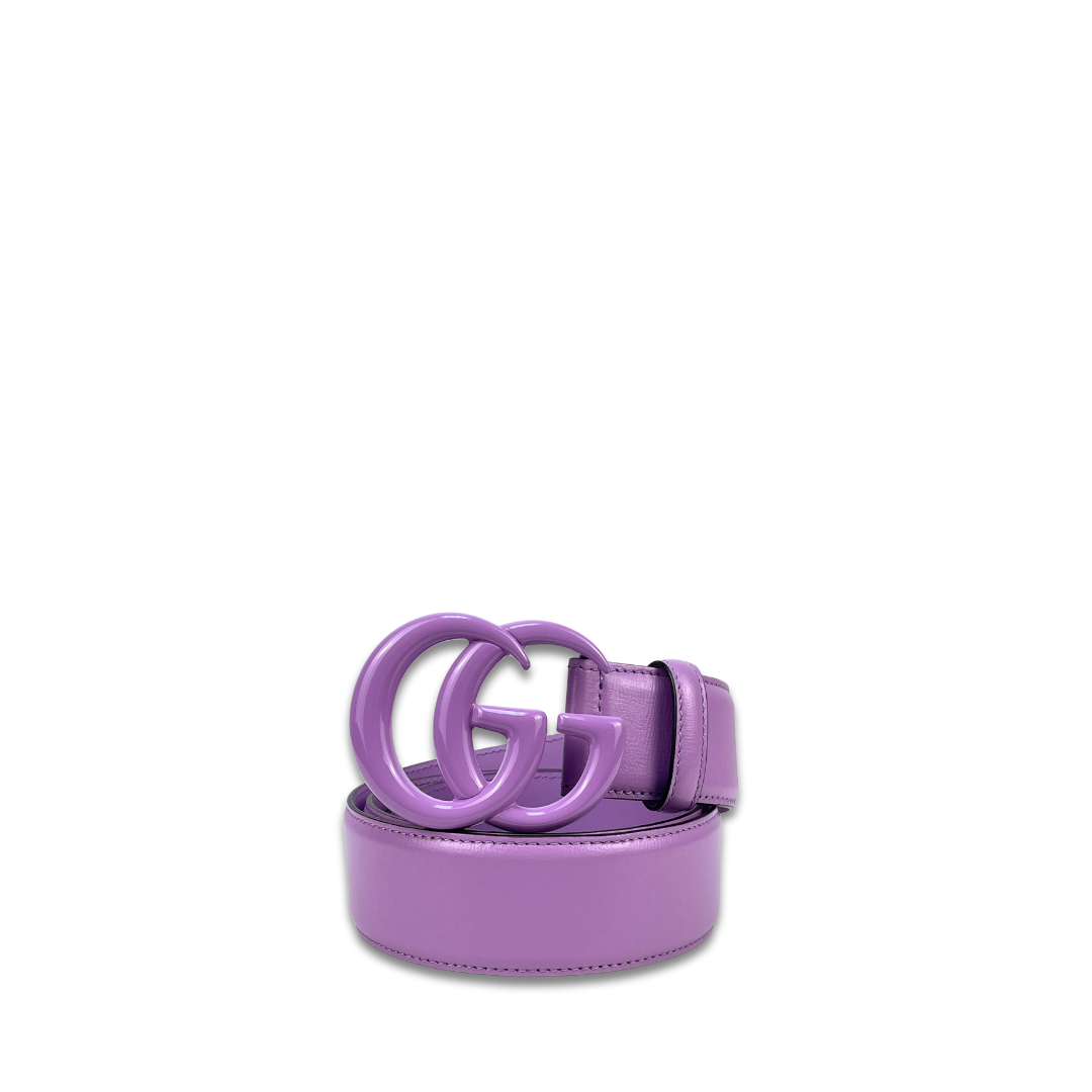 Gucci Lilac 1.5"  Marmont Belt - Size 80