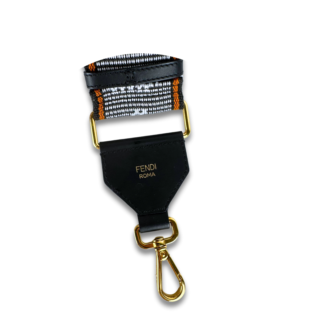 Fendi Canvas Neutral Ribbon Strap You