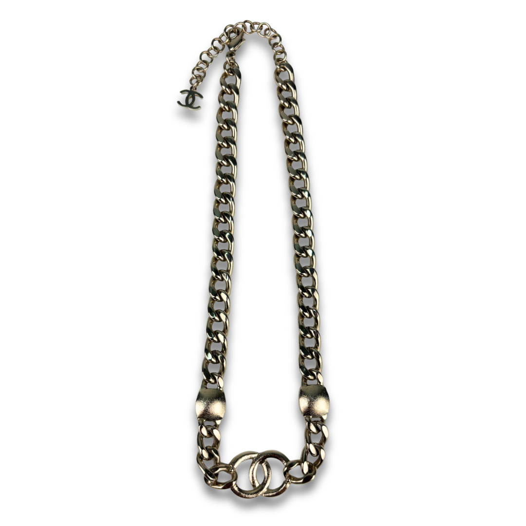 Chanel Curb Link Choker Necklace