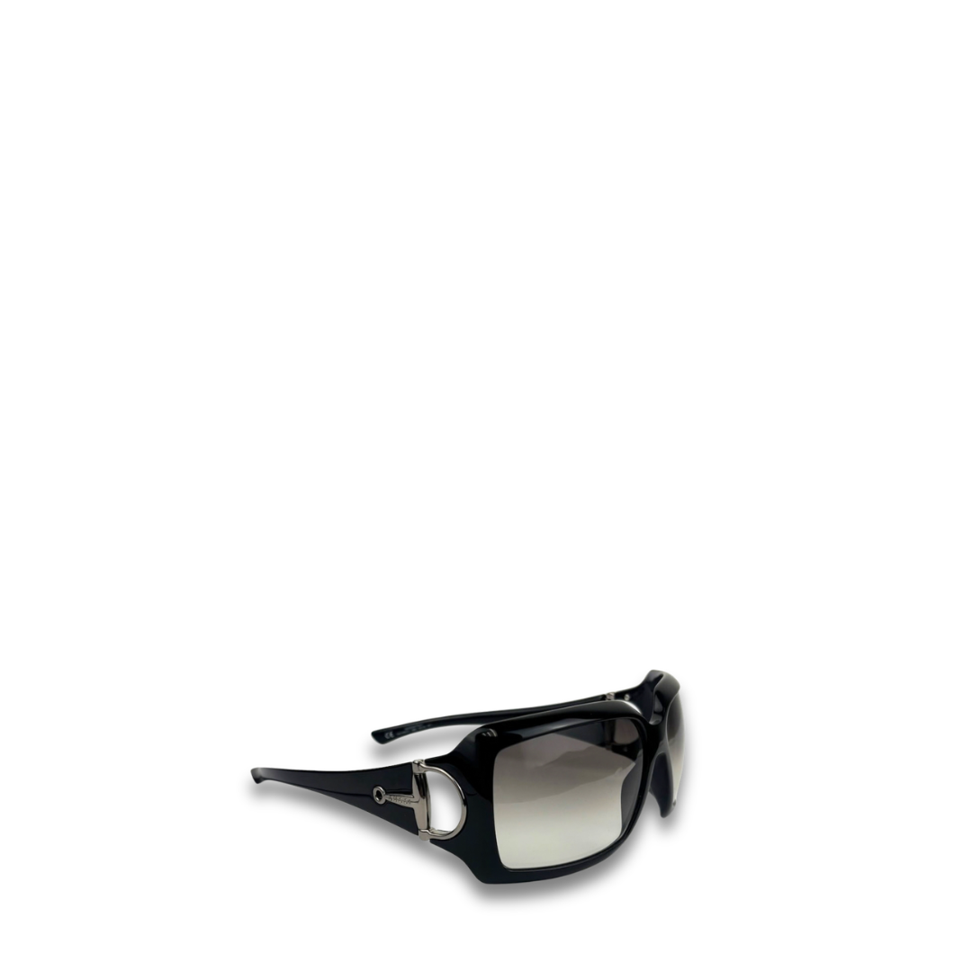 Gucci Black Rectangular Sunglasses