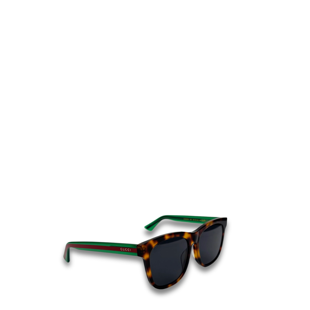Gucci Tortoiseshell Web Sunglasses
