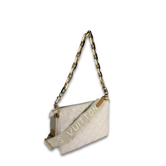 Louis Vuitton Cream Coussin PM