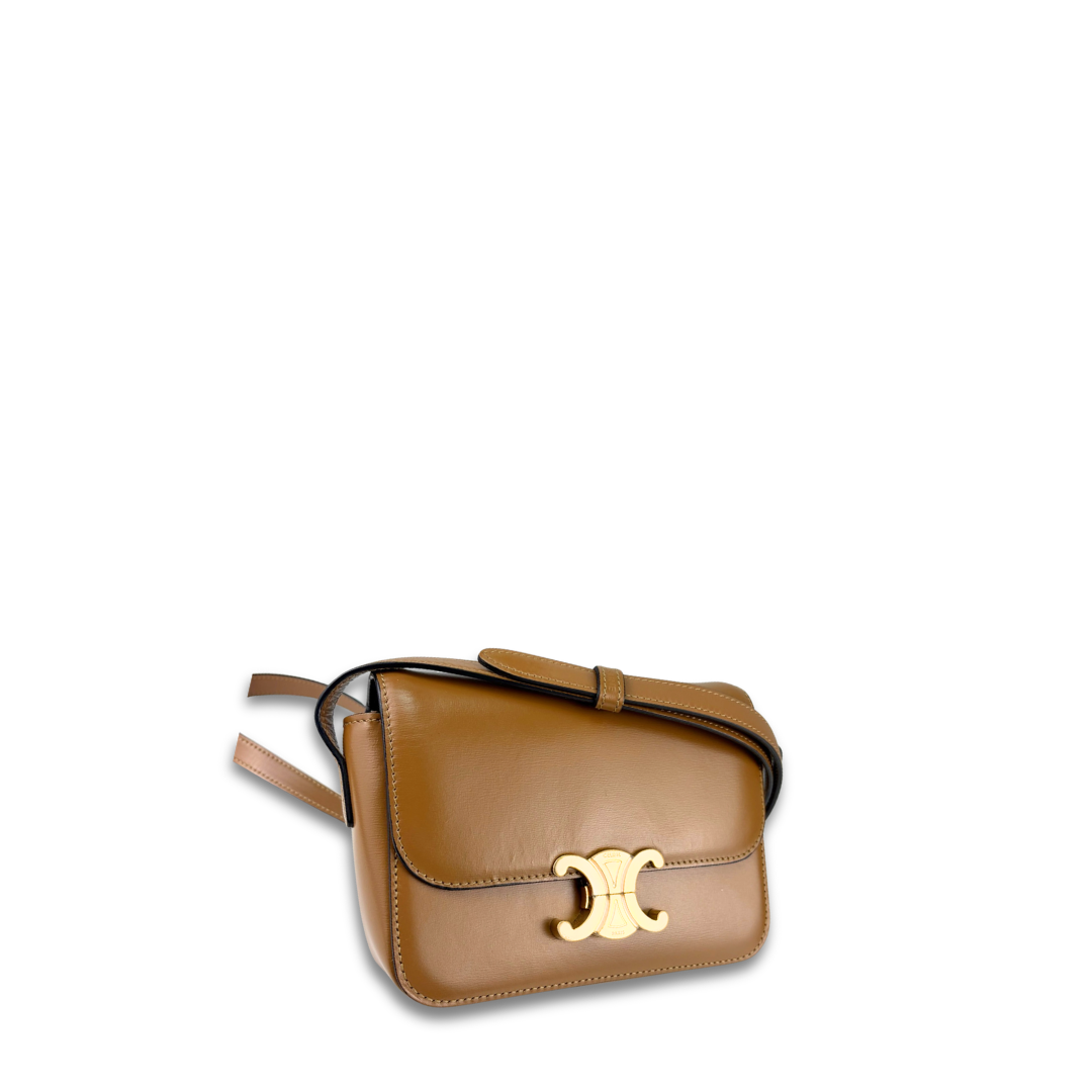 Celine Bronze Nano Triomphe Bag