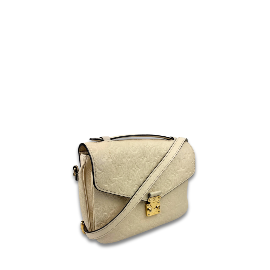 Louis Vuitton Cream Empreinte Pochette Métis