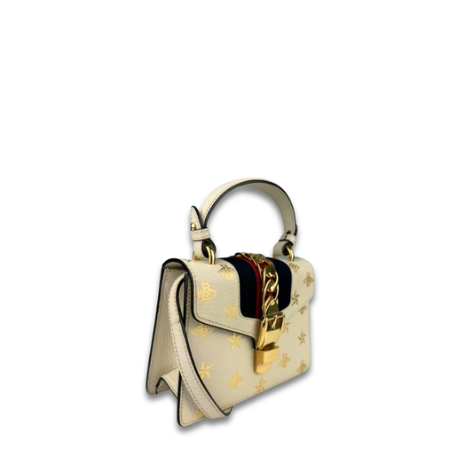 Gucci Bee Star Sylvie Mini Top Handle