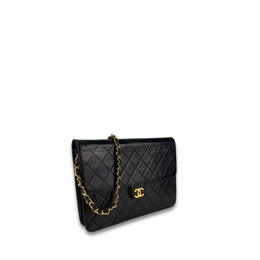 Chanel Black Pushlock Shoulder Bag