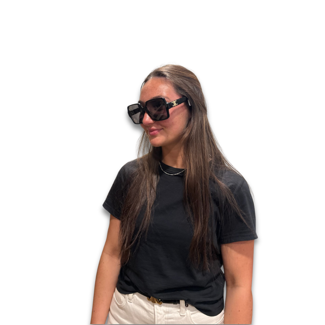 Celine Oversized Black Square Sunglasses