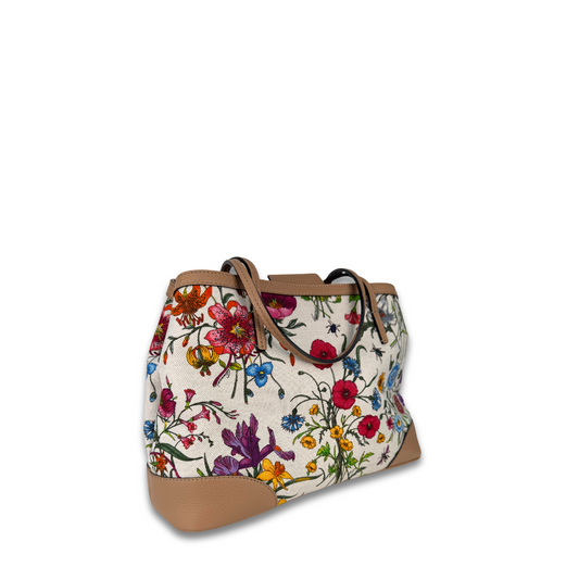 Gucci Canvas Flora Tote