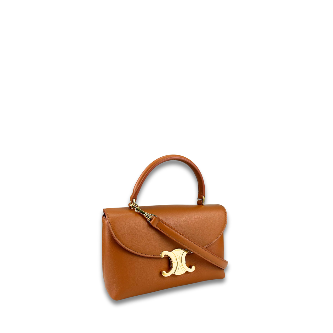 Celine Smoked Brown Teen Nino Top Handle Bag