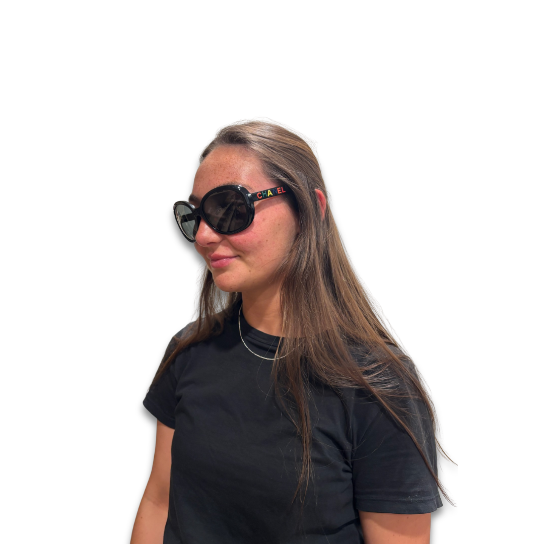 Chanel Rainbow Logo Sunglasses