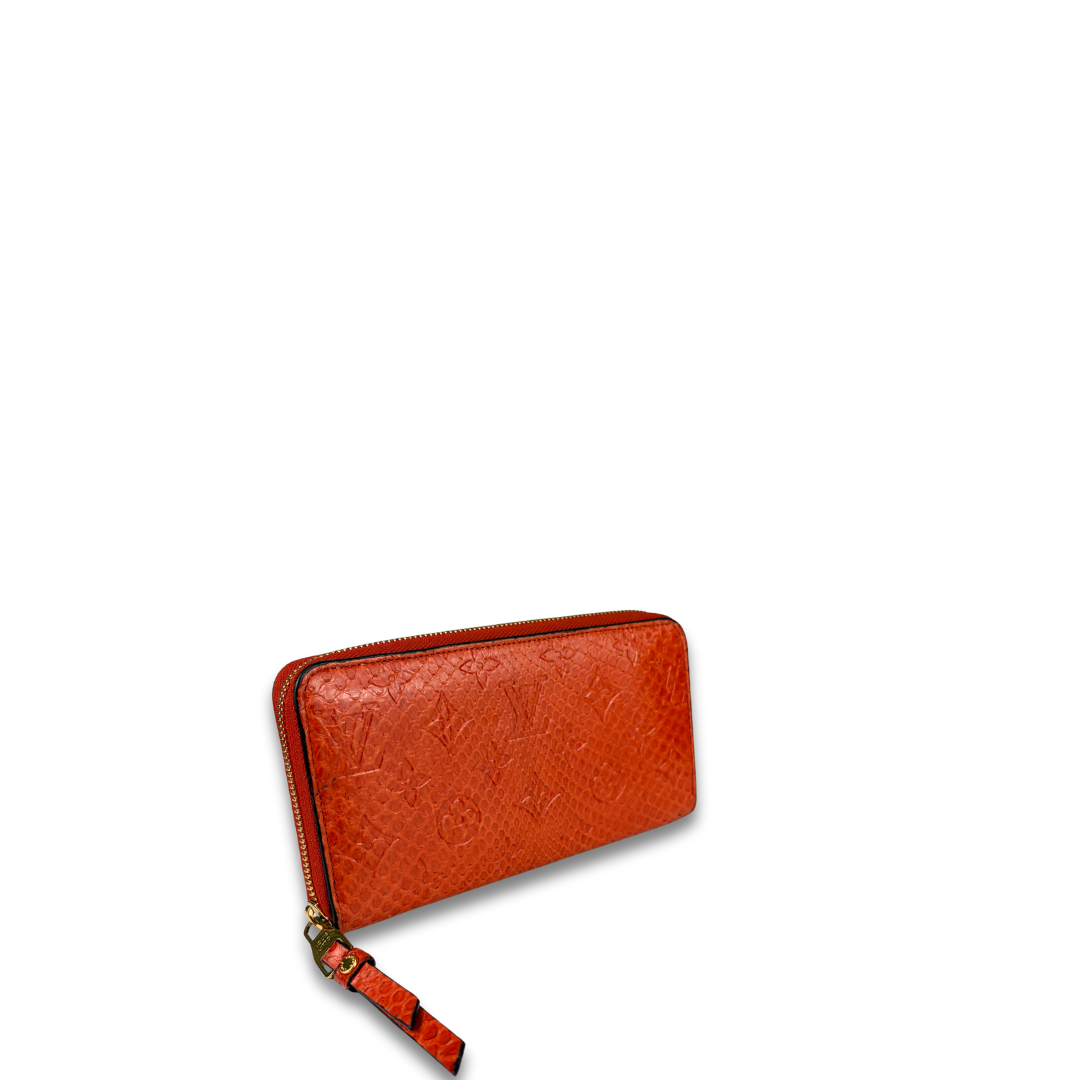 Louis Vuitton Snake Skin Monogram Zippy Wallet
