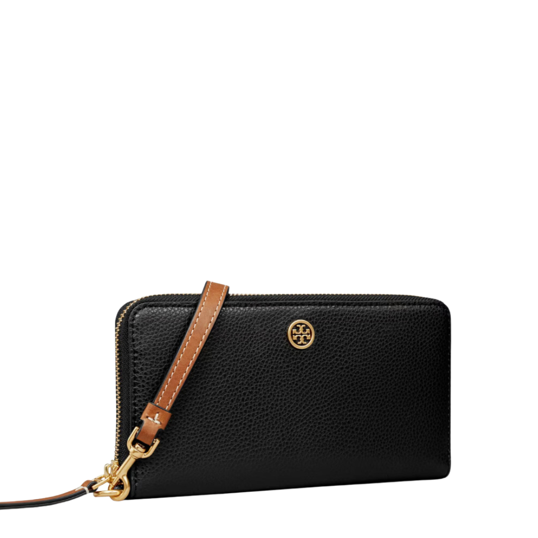 【国内即発】トリーバーチ ROBINSON ZIP CONTINENTAL WALLET 202 Tory Burch Women's Robinson Zip Continental Wallet, Black