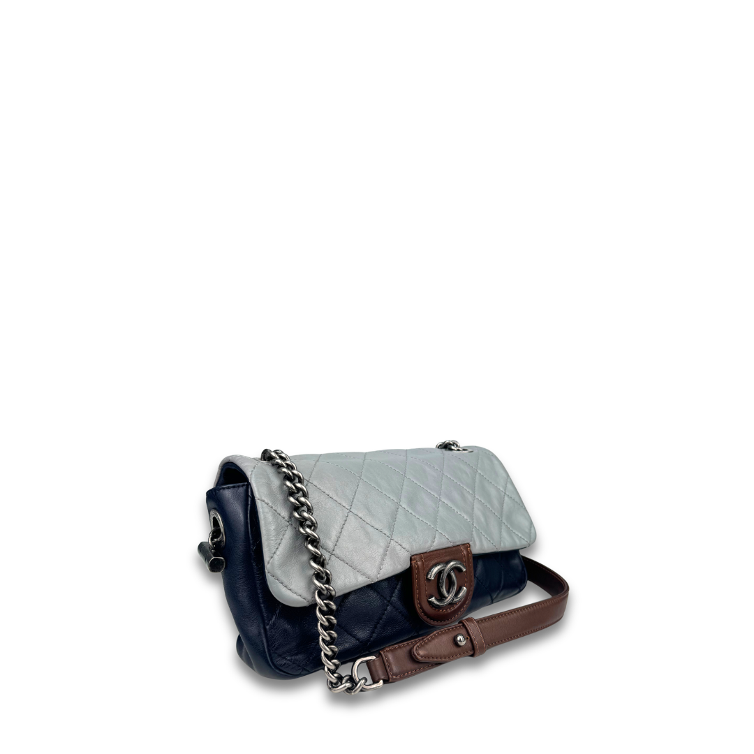 Chanel Tricolor Calfskin Chic Flap Bag