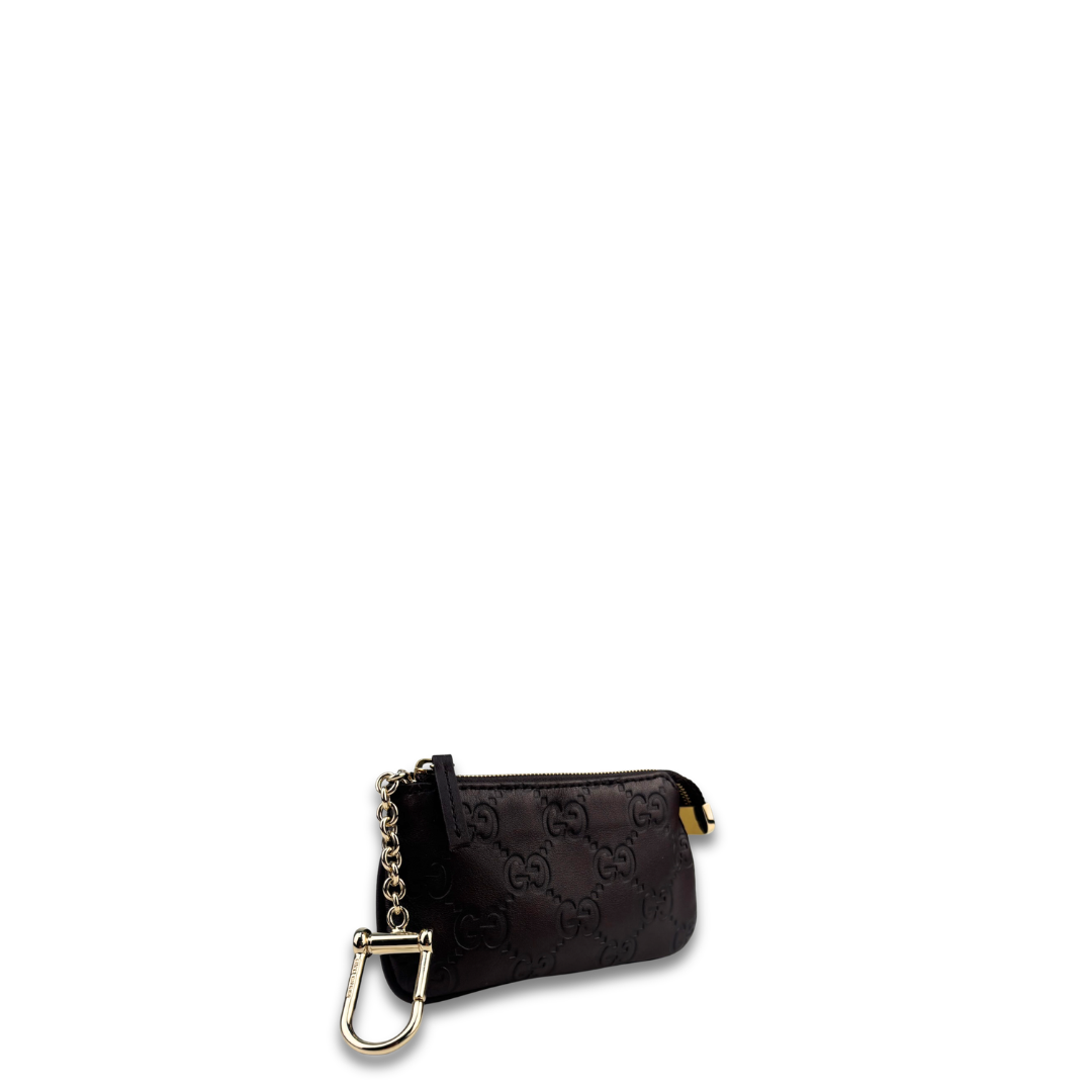 Gucci Brown Guccissima Key Pouch