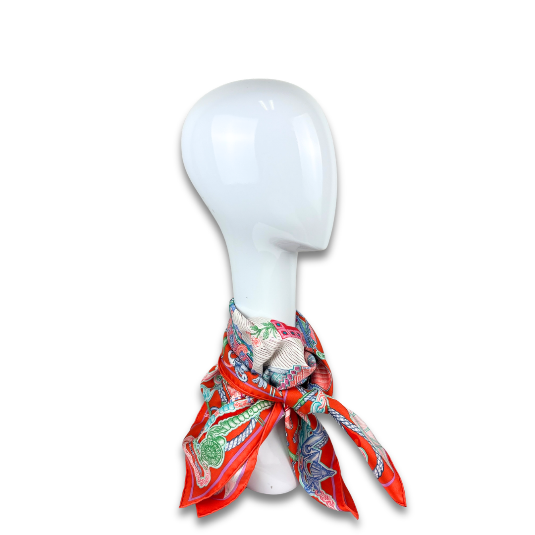 Hermès Super Silk Quest 90 Scarf