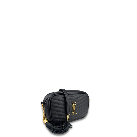 YSL Lou Mini Black Camera Bag