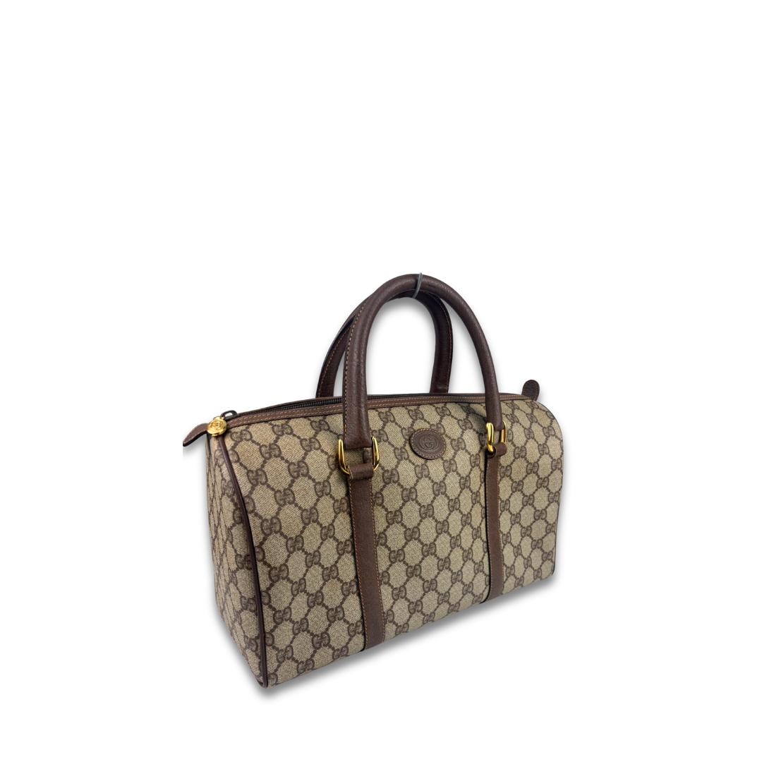 Gucci Supreme Vintage Boston Bag