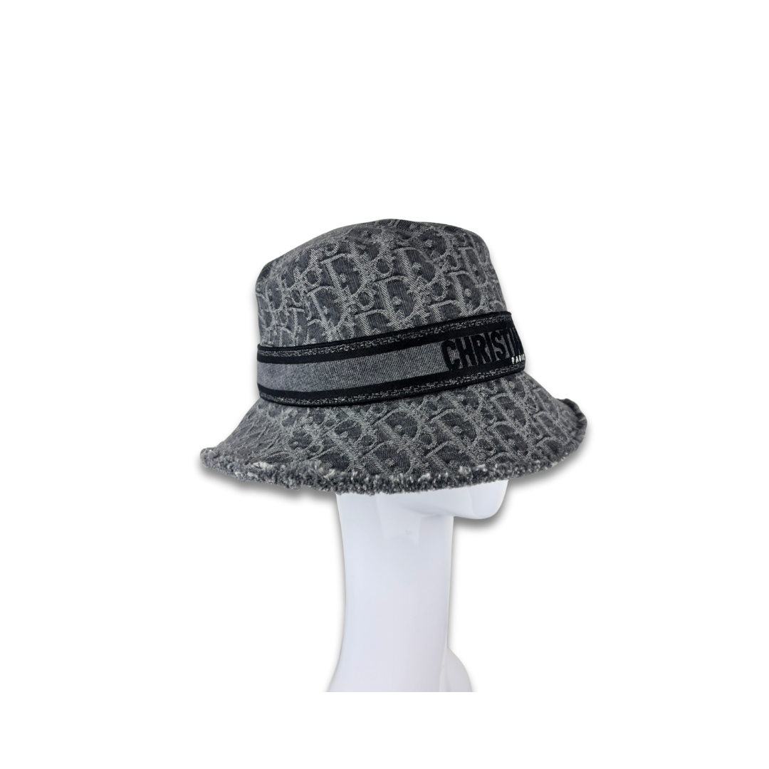 Dior D-Bobby Oblique Small-Brim Bucket Hat