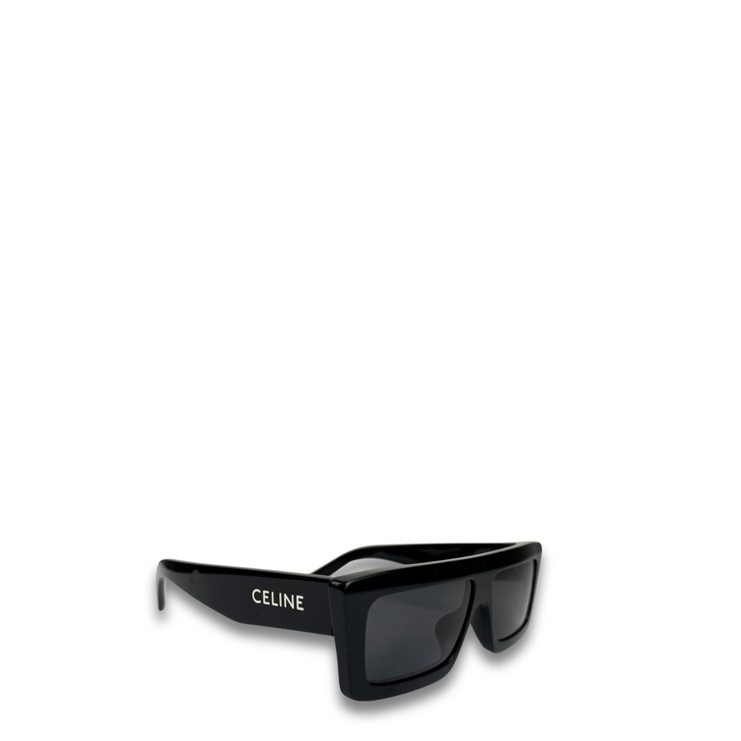 Celine Black Rectangular Sunglasses
