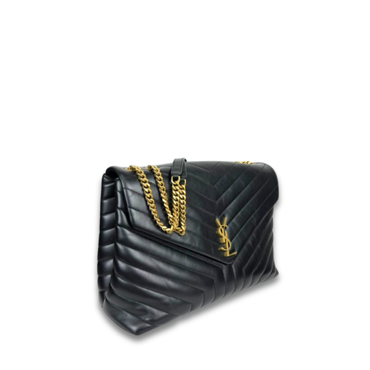 YSL Large Loulou Black Shoulder Bag