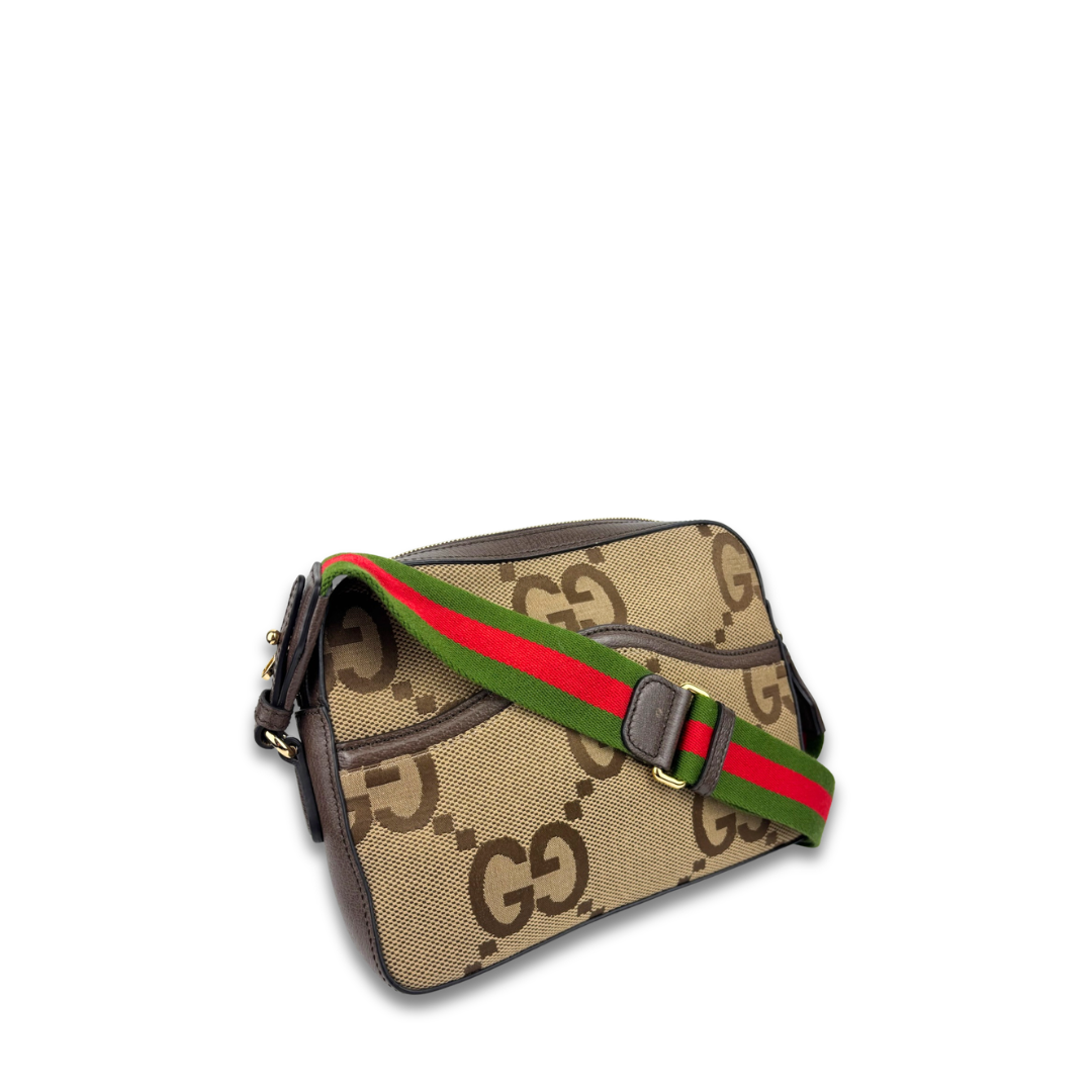 Gucci Jumbo GG Canvas Messenger Bag
