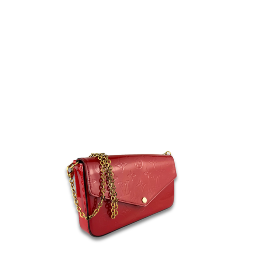 Louis Vuitton Red Vernis Pochette Felicie