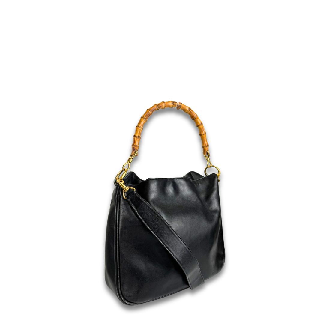 Gucci Medium Bamboo Convertible Hobo