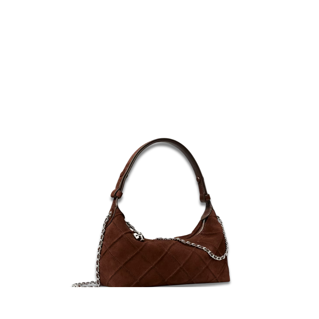 Tory Burch Bunny Knot Suede Pochette