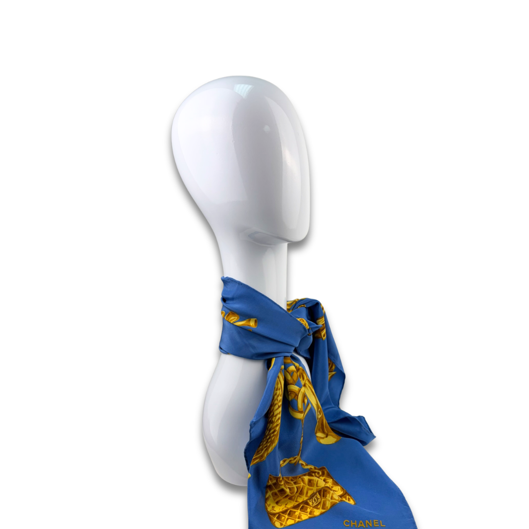 Chanel Blue Charm Scarf