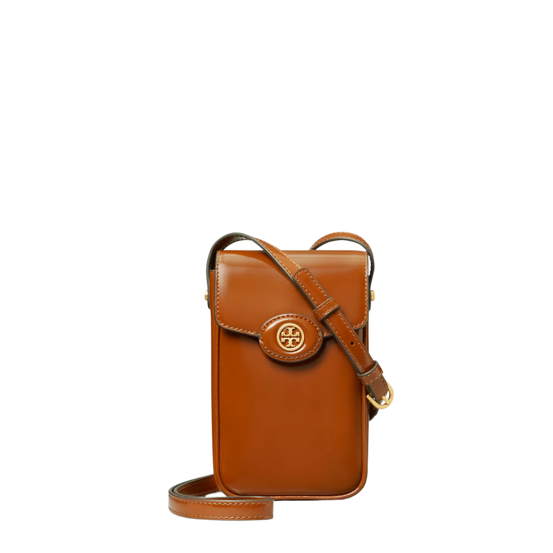 Tory Burch Robinson Spazzolato Phone Crossbody | Lola Saratoga
