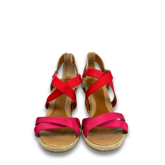 Fendi Colorblock Wedge Sandals - Size 36