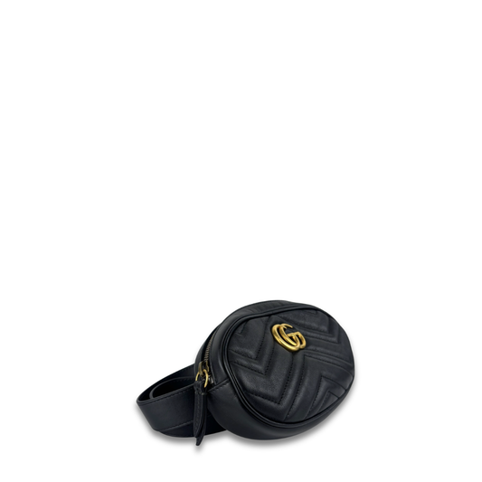 Gucci Black Marmont Belt Bag - Size 75