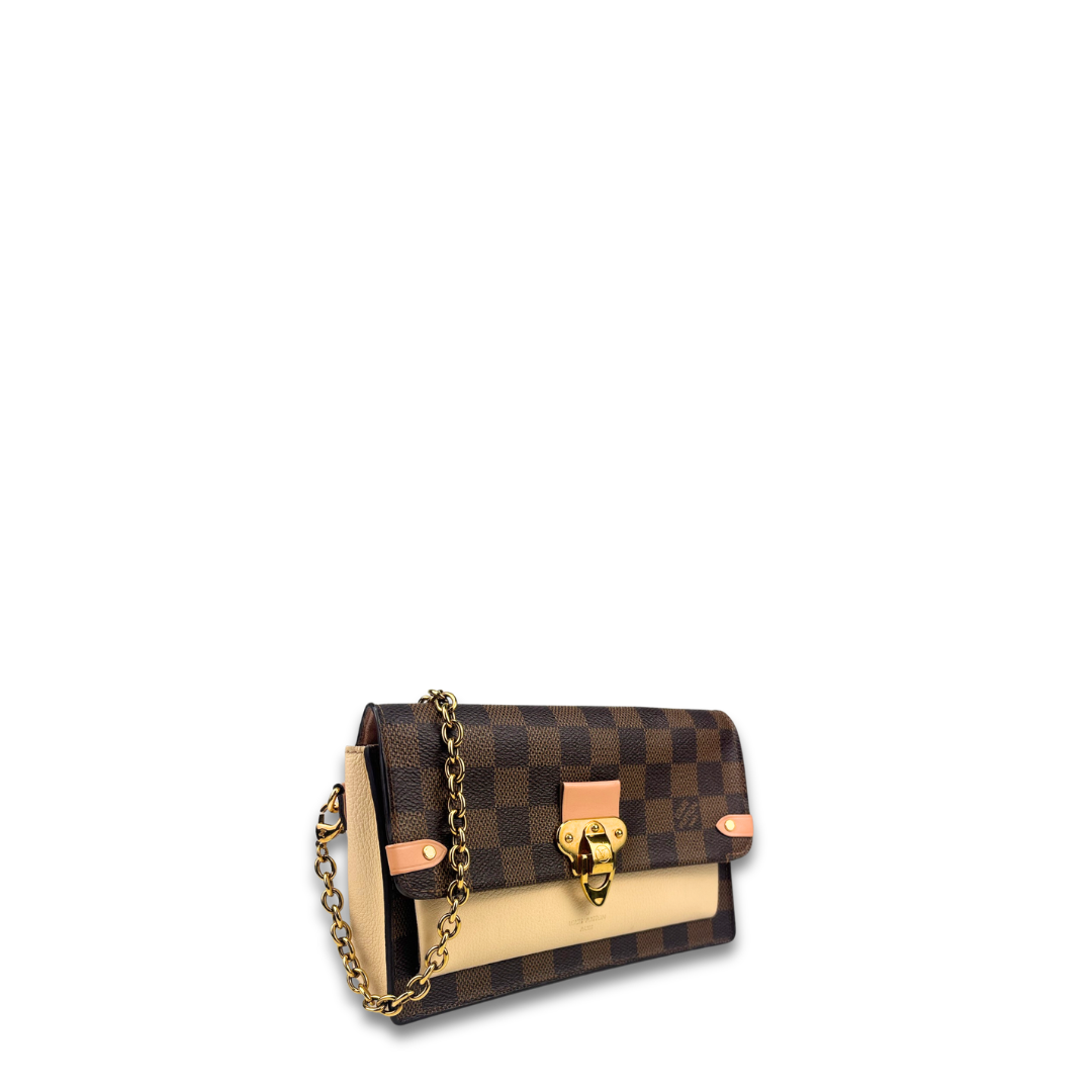 Louis Vuitton Damier Ebene Vavin Chain Wallet