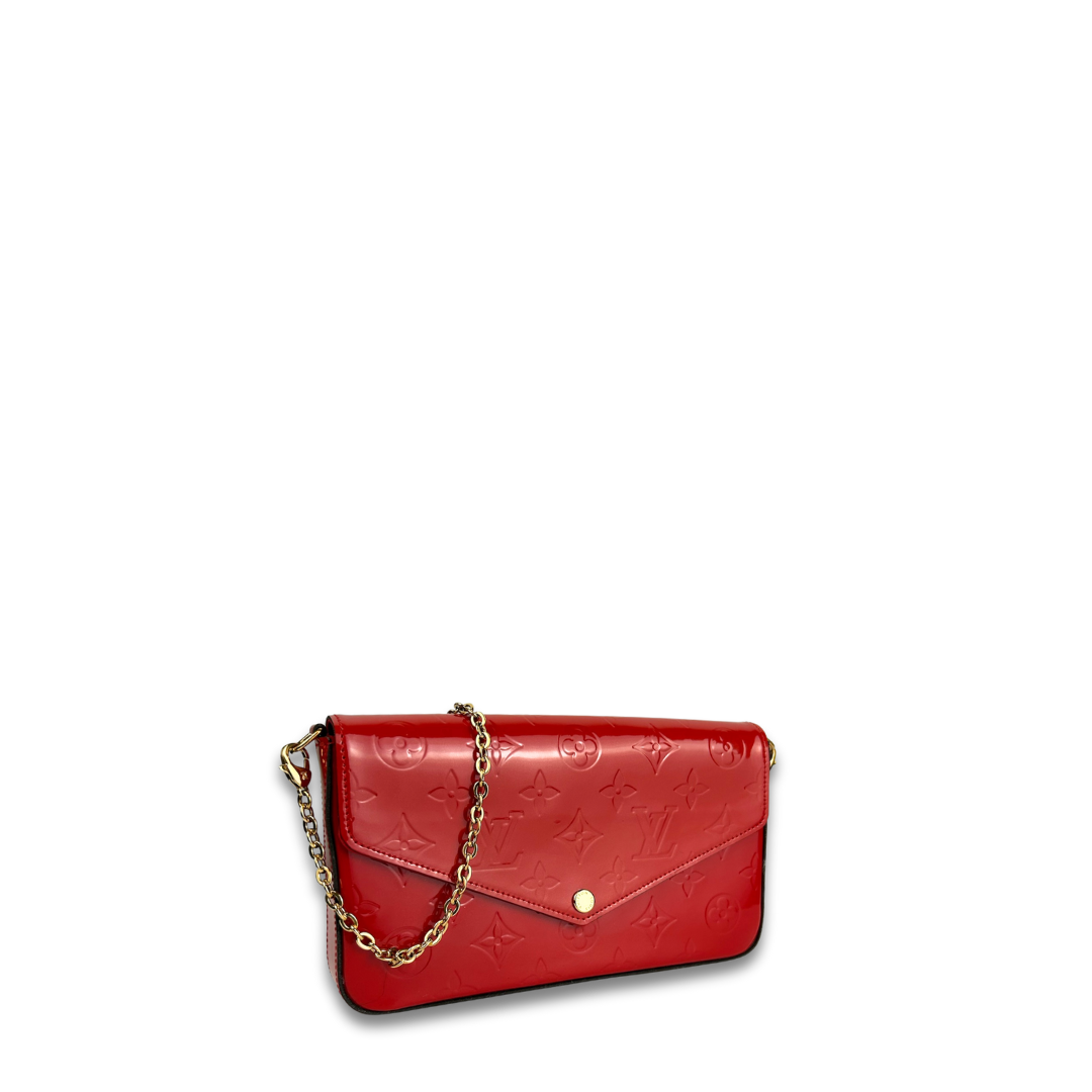 Louis Vuitton Red Vernis Pochette Felicie