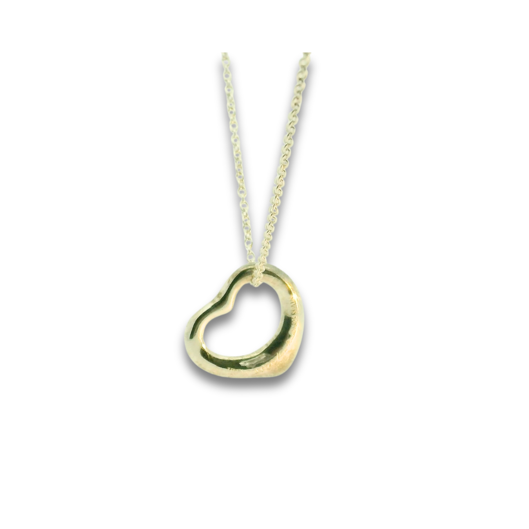 Tiffany Open Heart Pendant Necklace
