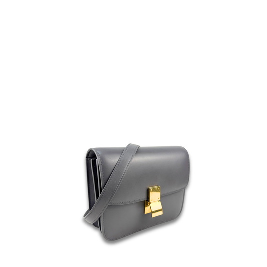 Celine Dark Grey Small Box Bag