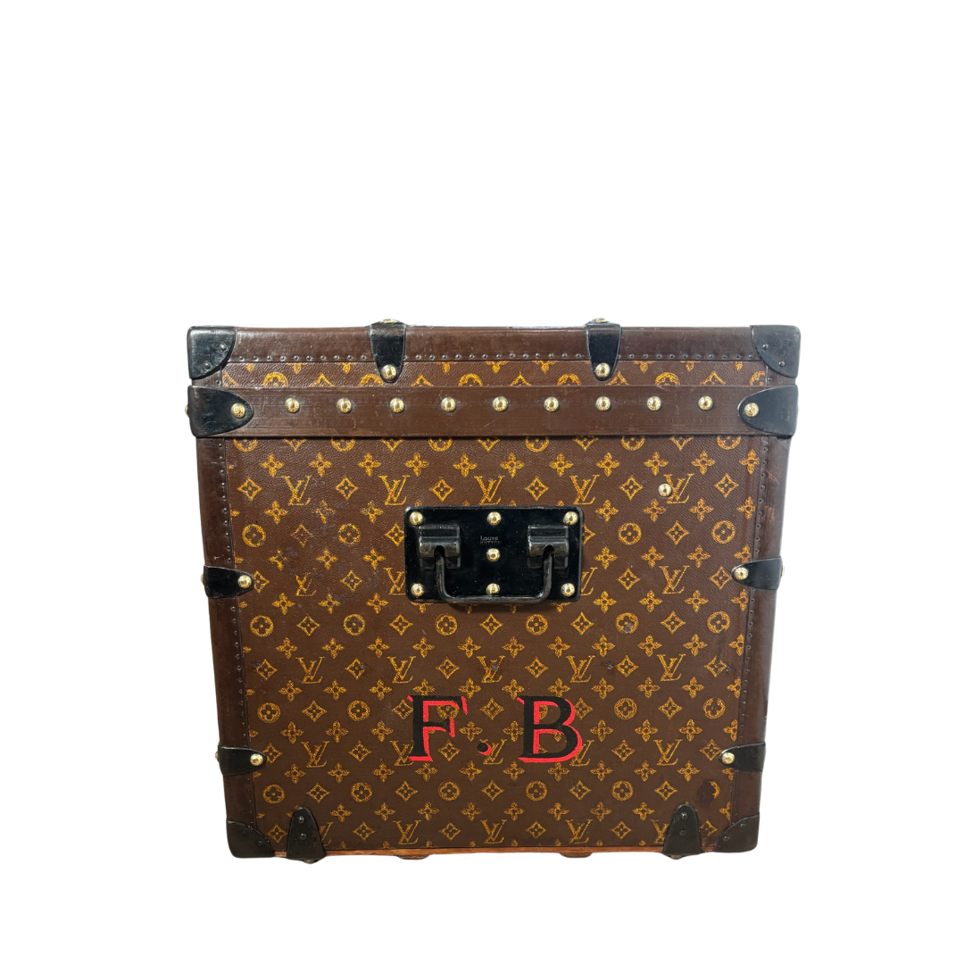 Louis Vuitton Monogram Antique Malle Courrier 90 Trunk