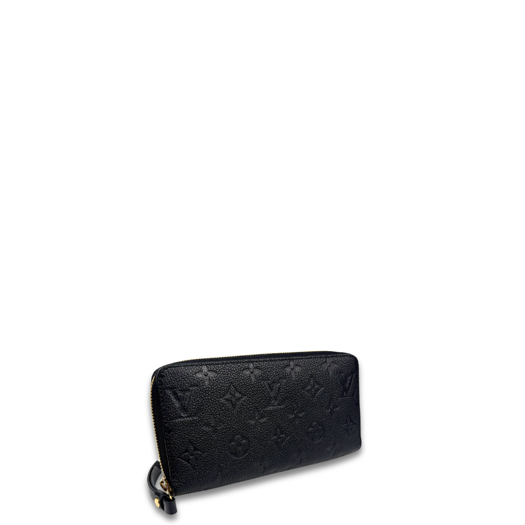 Louis Vuitton Black Empreinte Zippy Wallet