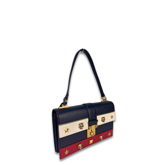Gucci Tricolor Animalier Lock Shoulder Bag